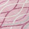Piper Looms Chantille Waves ACN757 Pink Machine Washable Area Rug Swatch Image