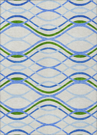 Piper Looms Chantille Waves ACN757 Sky Machine Washable Area Rug main image