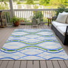 Piper Looms Chantille Waves ACN757 Sky Machine Washable Area Rug Outdoor Lifestyle Image Feature