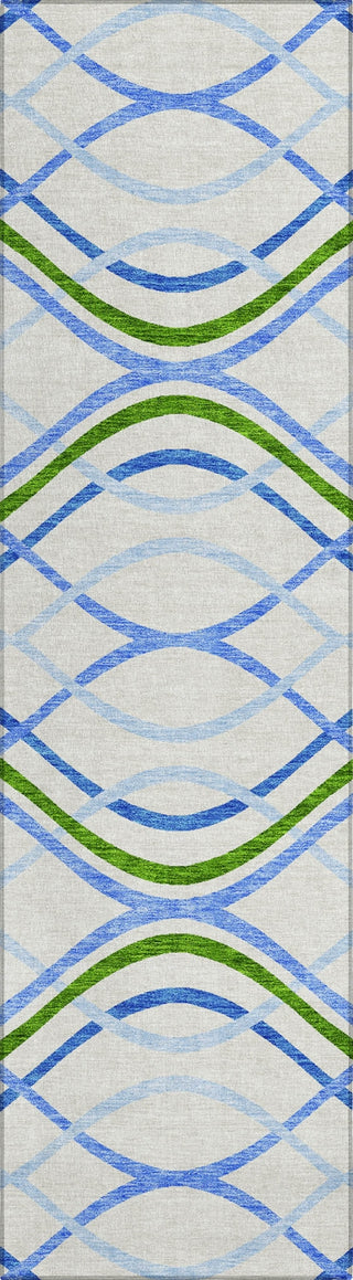 Piper Looms Chantille Waves ACN757 Sky Machine Washable Area Rug Runner Main Image