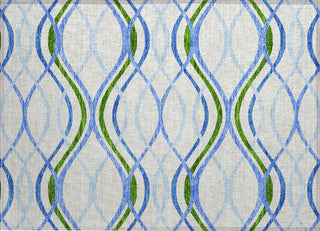 Piper Looms Chantille Waves ACN757 Sky Machine Washable Area Rug Scatter Main Image