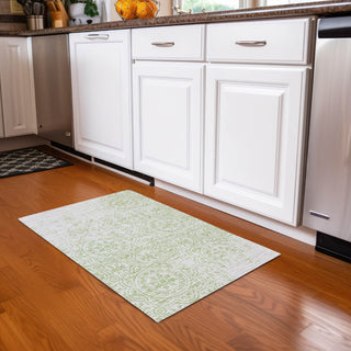Piper Looms Chantille Medallions ACN758 Aloe Machine Washable Area Rug Scatter Lifestyle Image Feature