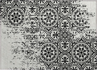 Piper Looms Chantille Medallions ACN758 Black Machine Washable Area Rug Scatter Main Image
