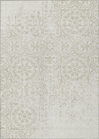 Piper Looms Chantille Medallions ACN758 Ivory Machine Washable Area Rug main image