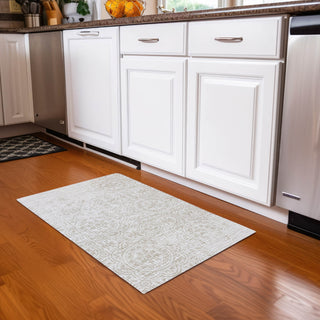 Piper Looms Chantille Medallions ACN758 Ivory Machine Washable Area Rug Scatter Lifestyle Image Feature