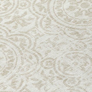 Piper Looms Chantille Medallions ACN758 Ivory Machine Washable Area Rug Swatch Image