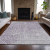 Piper Looms Chantille Medallions ACN758 Lavender Machine Washable Area Rug Lifestyle Image Feature