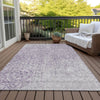Piper Looms Chantille Medallions ACN758 Lavender Machine Washable Area Rug Outdoor Lifestyle Image Feature