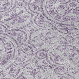 Piper Looms Chantille Medallions ACN758 Lavender Machine Washable Area Rug Swatch Image