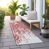 Piper Looms Chantille Medallions ACN758 Red Machine Washable Area Rug Runner Outdoor Lifestyle Image Feature