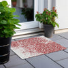 Piper Looms Chantille Medallions ACN758 Red Machine Washable Area Rug Scatter Outdoor Lifestyle Image Feature