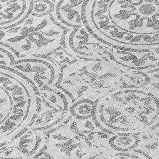 Piper Looms Chantille Medallions ACN758 Silver Machine Washable Area Rug Swatch Image