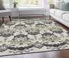Piper Looms Chantille Vintage ACN759 Black Machine Washable Area Rug Lifestyle Image Feature