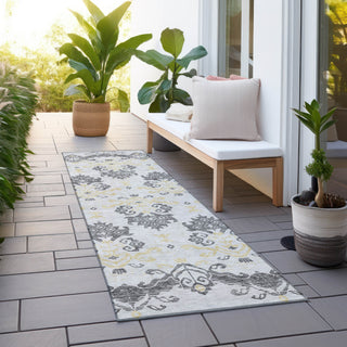 Piper Looms Chantille Vintage ACN759 Charcoal Machine Washable Area Rug Runner Outdoor Lifestyle Image Feature