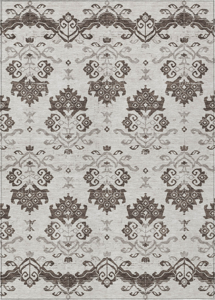 Piper Looms Chantille Vintage ACN759 Chocolate Machine Washable Area Rug main image