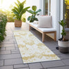 Piper Looms Chantille Vintage ACN759 Gold Machine Washable Area Rug Runner Outdoor Lifestyle Image Feature