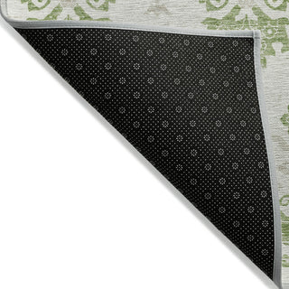Piper Looms Chantille Vintage ACN759 Green Machine Washable Area Rug Backing Image