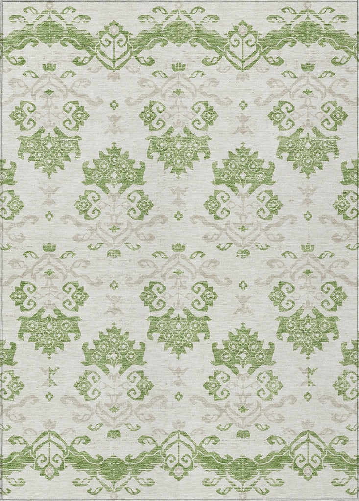 Piper Looms Chantille Vintage ACN759 Green Machine Washable Area Rug main image