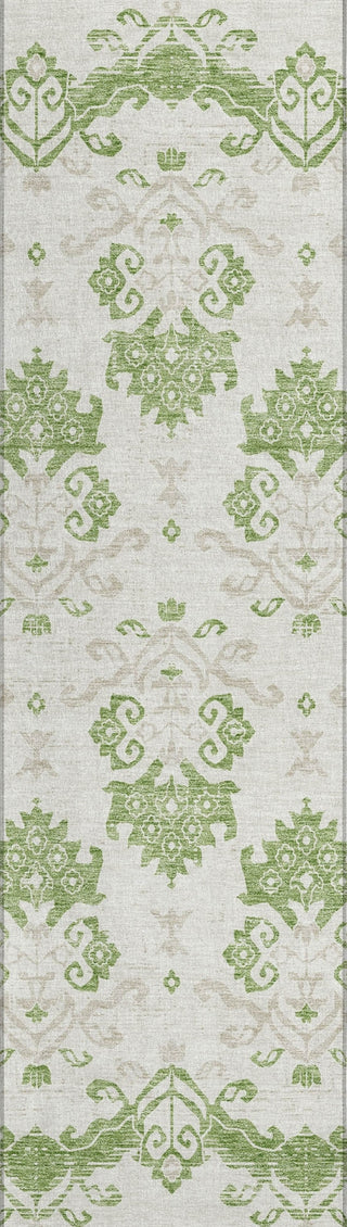Piper Looms Chantille Vintage ACN759 Green Machine Washable Area Rug Runner Main Image