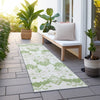 Piper Looms Chantille Vintage ACN759 Green Machine Washable Area Rug Runner Outdoor Lifestyle Image Feature