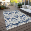 Piper Looms Chantille Vintage ACN759 Navy Machine Washable Area Rug Outdoor Lifestyle Image Feature