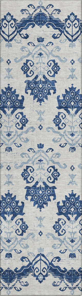 Piper Looms Chantille Vintage ACN759 Navy Machine Washable Area Rug Runner Main Image