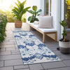 Piper Looms Chantille Vintage ACN759 Navy Machine Washable Area Rug Runner Outdoor Lifestyle Image Feature