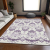 Piper Looms Chantille Vintage ACN759 Purple Machine Washable Area Rug Lifestyle Image Feature