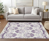 Piper Looms Chantille Vintage ACN759 Purple Machine Washable Area Rug Lifestyle Image Feature