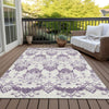 Piper Looms Chantille Vintage ACN759 Purple Machine Washable Area Rug Outdoor Lifestyle Image Feature