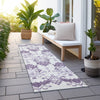 Piper Looms Chantille Vintage ACN759 Purple Machine Washable Area Rug Runner Outdoor Lifestyle Image Feature