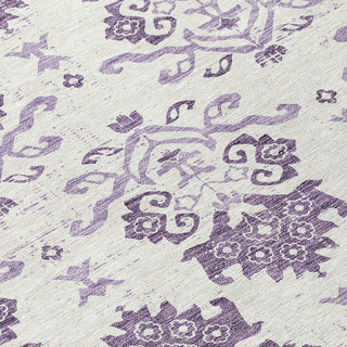 Piper Looms Chantille Vintage ACN759 Purple Machine Washable Area Rug Swatch Image