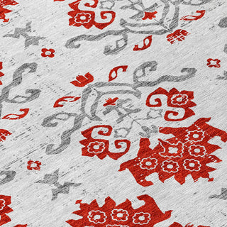 Piper Looms Chantille Vintage ACN759 Red Machine Washable Area Rug Swatch Image