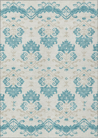 Piper Looms Chantille Vintage ACN759 Teal Machine Washable Area Rug main image