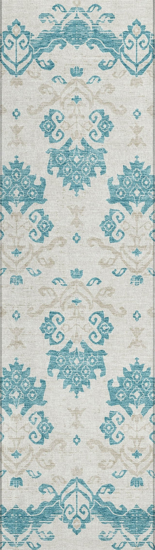 Piper Looms Chantille Vintage ACN759 Teal Machine Washable Area Rug Runner Main Image