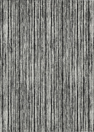 Piper Looms Chantille Stripes ACN760 Black Machine Washable Area Rug main image