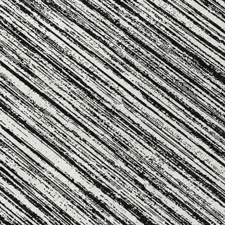 Piper Looms Chantille Stripes ACN760 Black Machine Washable Area Rug Swatch Image