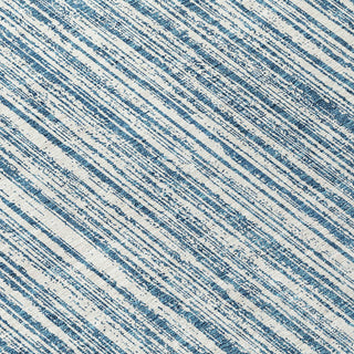 Piper Looms Chantille Stripes ACN760 Blue Machine Washable Area Rug Swatch Image