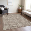 Piper Looms Chantille Stripes ACN760 Brown Machine Washable Area Rug Lifestyle Image Feature