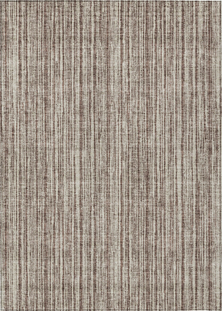 Piper Looms Chantille Stripes ACN760 Brown Machine Washable Area Rug main image