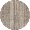 Piper Looms Chantille Stripes ACN760 Brown Machine Washable Area Rug Round Main Image
