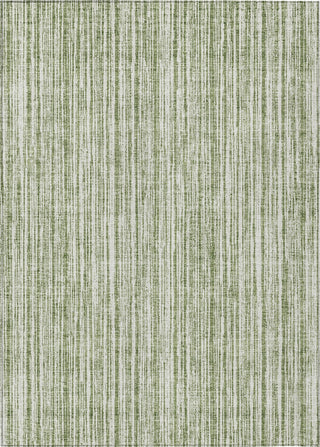 Piper Looms Chantille Stripes ACN760 Green Machine Washable Area Rug main image