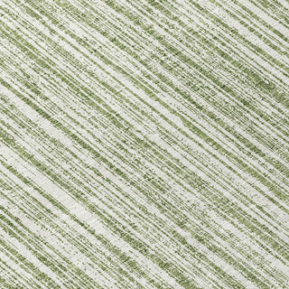 Piper Looms Chantille Stripes ACN760 Green Machine Washable Area Rug Swatch Image