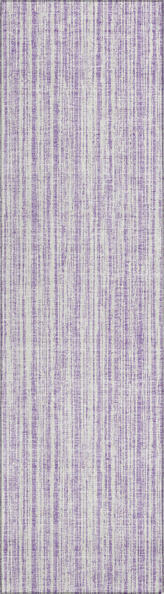 Piper Looms Chantille Stripes ACN760 Lavender Machine Washable Area Rug Runner Main Image