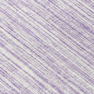 Piper Looms Chantille Stripes ACN760 Lavender Machine Washable Area Rug Swatch Image