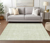 Piper Looms Chantille Stripes ACN760 Mint Machine Washable Area Rug Lifestyle Image Feature