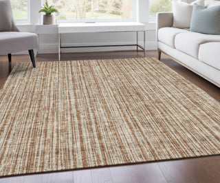 Piper Looms Chantille Stripes ACN760 Paprika Machine Washable Area Rug Lifestyle Image Feature