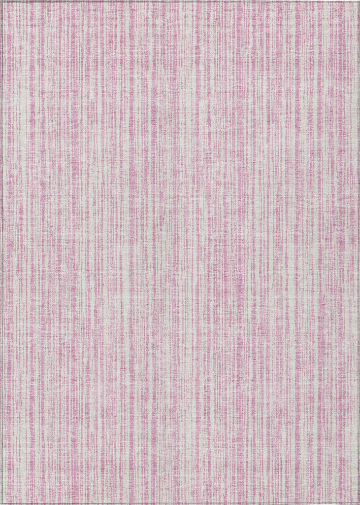 Piper Looms Chantille Stripes ACN760 Pink Machine Washable Area Rug main image