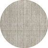 Piper Looms Chantille Stripes ACN760 Taupe Machine Washable Area Rug Round Main Image