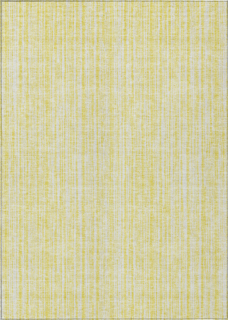 Piper Looms Chantille Stripes ACN760 Yellow Machine Washable Area Rug main image